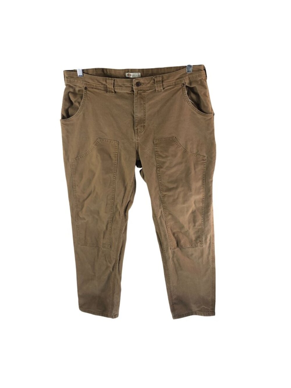 Dickies Womens Brown Utility Work Pants Double Knee 16W Cotton Blend